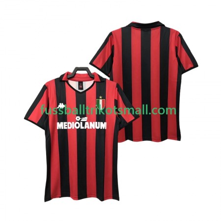 Fußballtrikots AC Mailand 1989 Retro 1988 Kurzarm Heimtrikotsatz kaufen